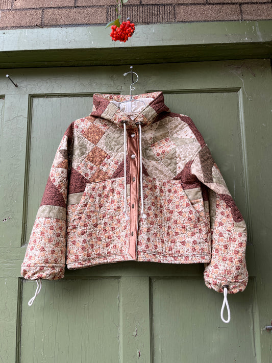 "Brown Butter" Quilt Coat - Medium