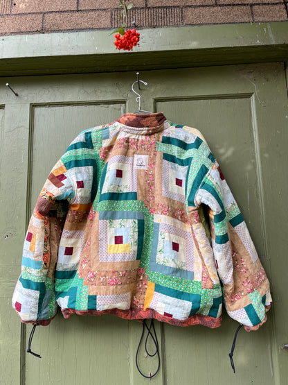 "Cornucopia"  Quilt Coat - Large