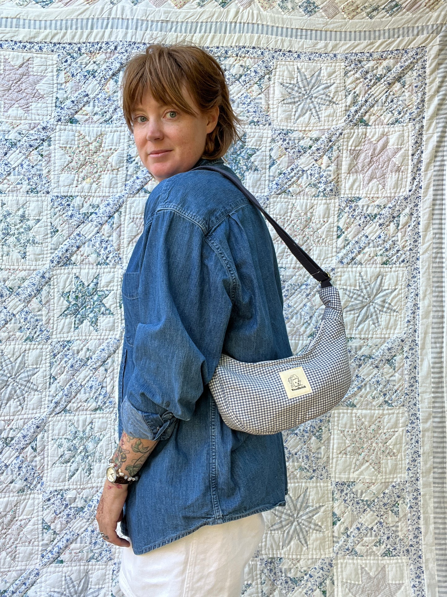 "Beach Picnic" Sidekick Crescent Bag