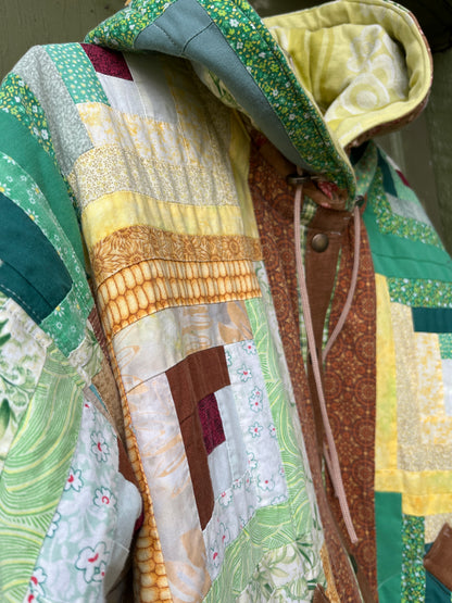 "Cornucopia" Quilt Coat  - XL