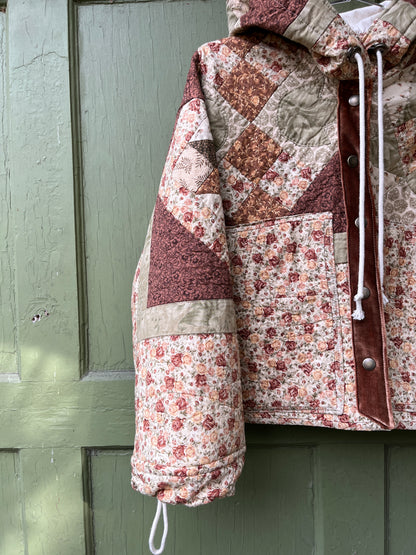 "Brown Butter" Quilt Coat - Medium