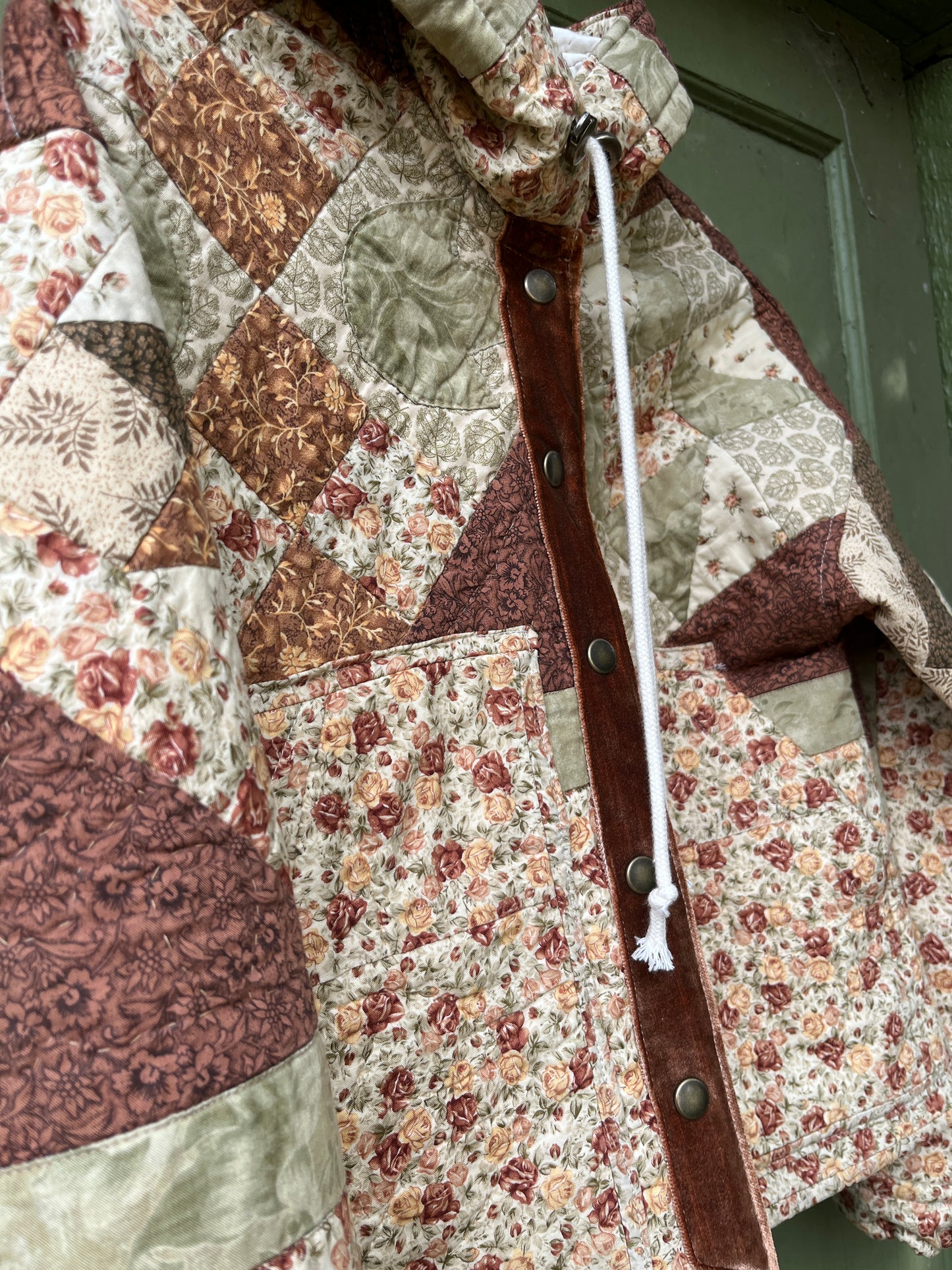 "Brown Butter" Quilt Coat - Medium