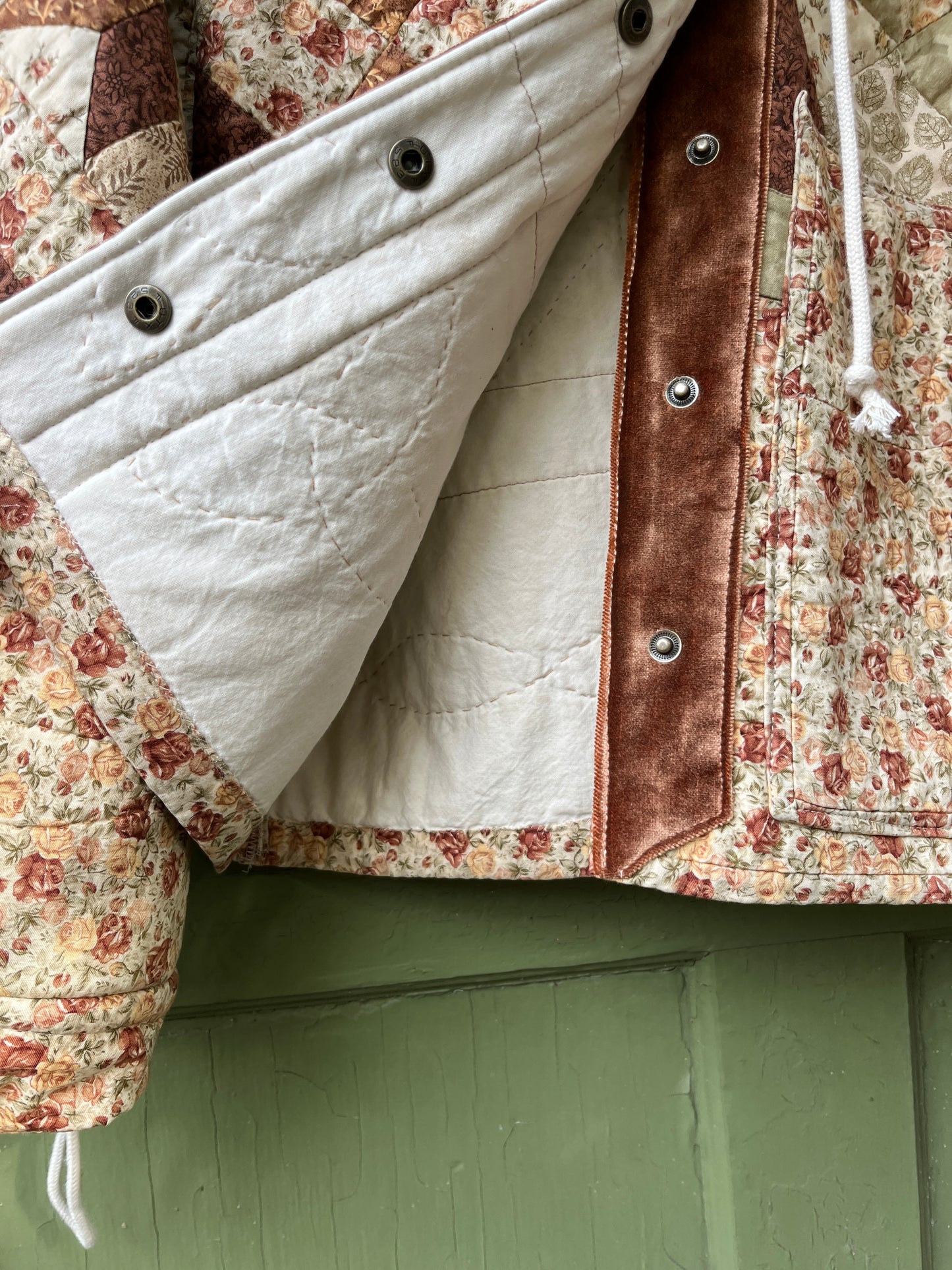 "Brown Butter" Quilt Coat - Medium