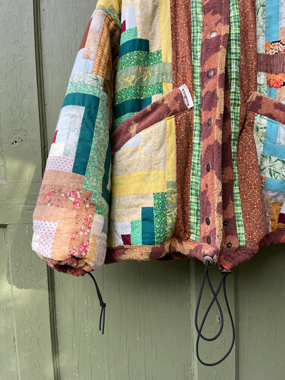 "Cornucopia"  Quilt Coat - Large