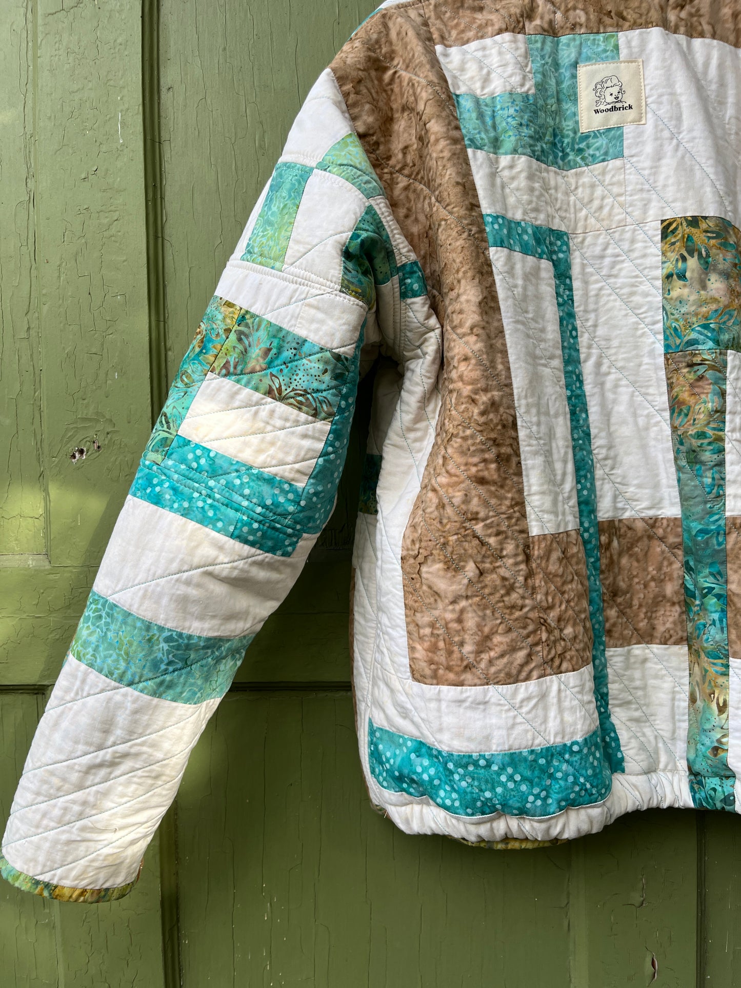 "Blue Sky Batik" Quilt Coat - Large