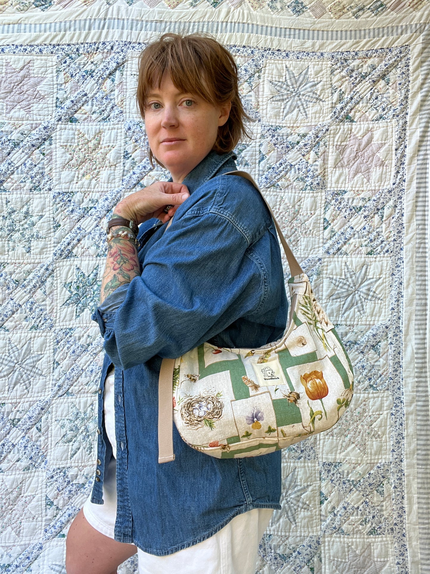 "Flora and Fauna" Big Shoulder Bag