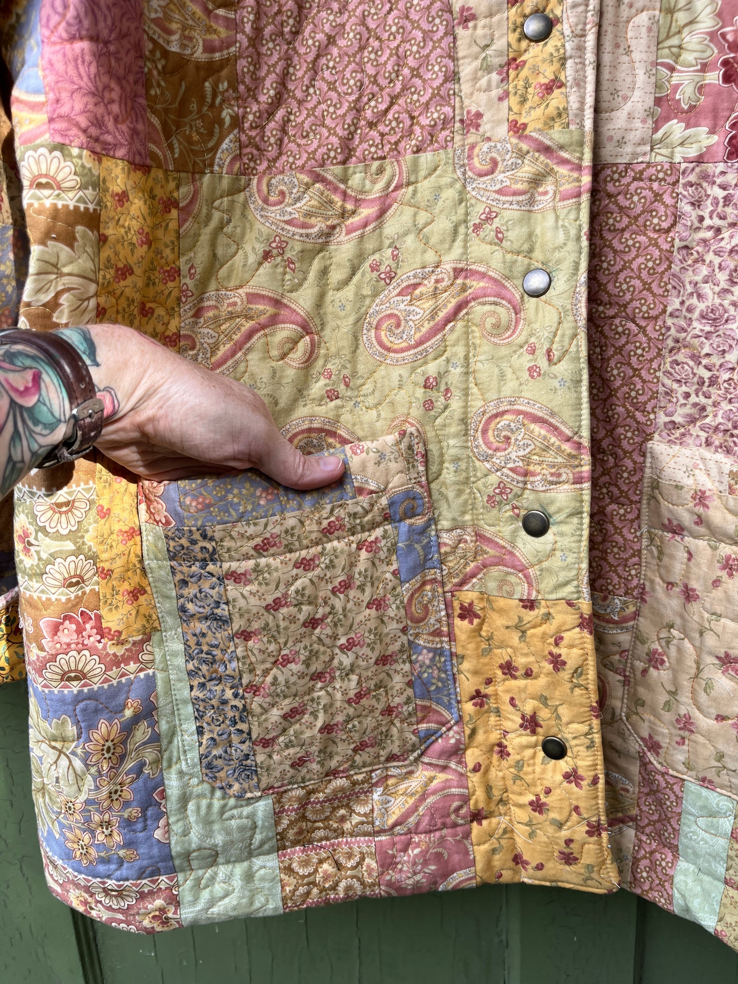 "Everlasting Bouquet" Quilt Coat - 2X