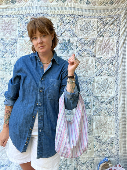 "Cat in the Shade" Slouchy Tote - Small