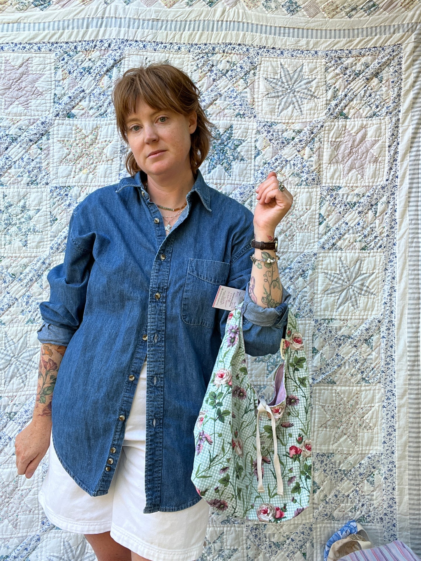 "Porch Swing" Slouchy Tote - Small