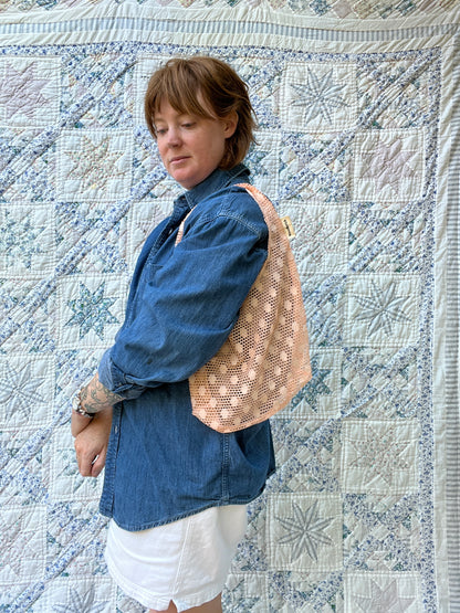 "Simplicity of Lace" Slouchy Lace Tote Bags - Small