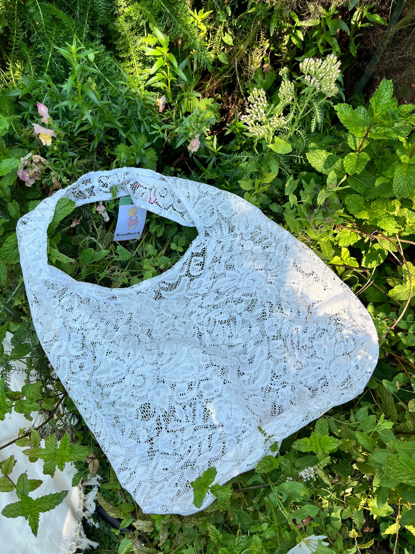 "Simplicity of Lace" Slouchy Lace Tote - Large