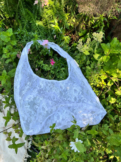 "Simplicity of Lace" Slouchy Lace Tote - Large