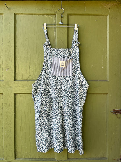 "Tide Pool" Adult Dungarees - 2X