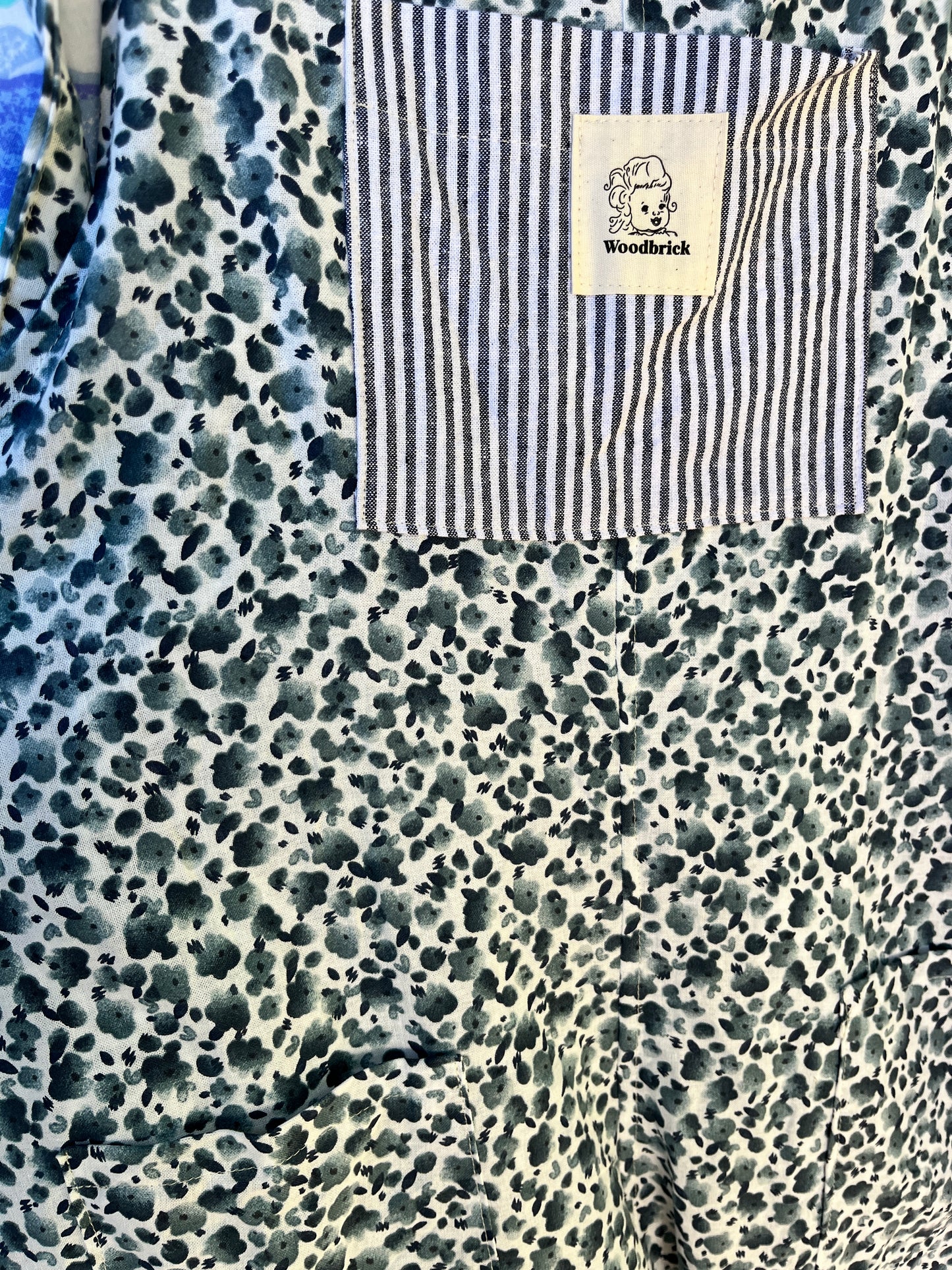 "Tide Pool" Adult Dungarees - 2X