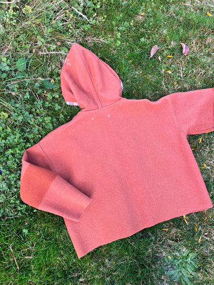 "Rusted Riding Hood" Upcycled Quilt Coat - L/XL