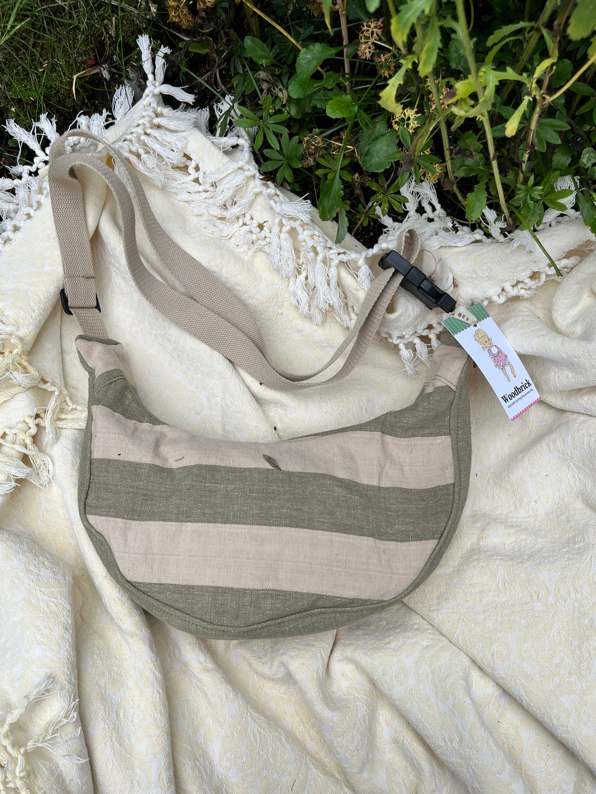 "Snail Tracks" Sidekick Crescent Bag