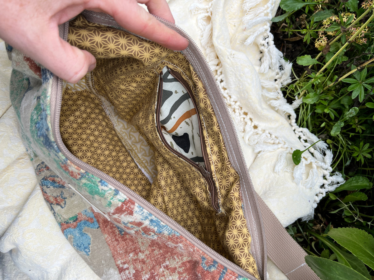 "Rusted" Upcycled Classic Crescent Bag