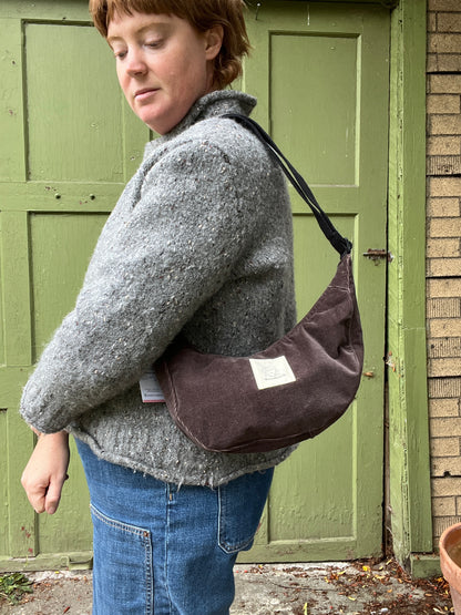 "Chestnut" Sidekick Crescent Bag