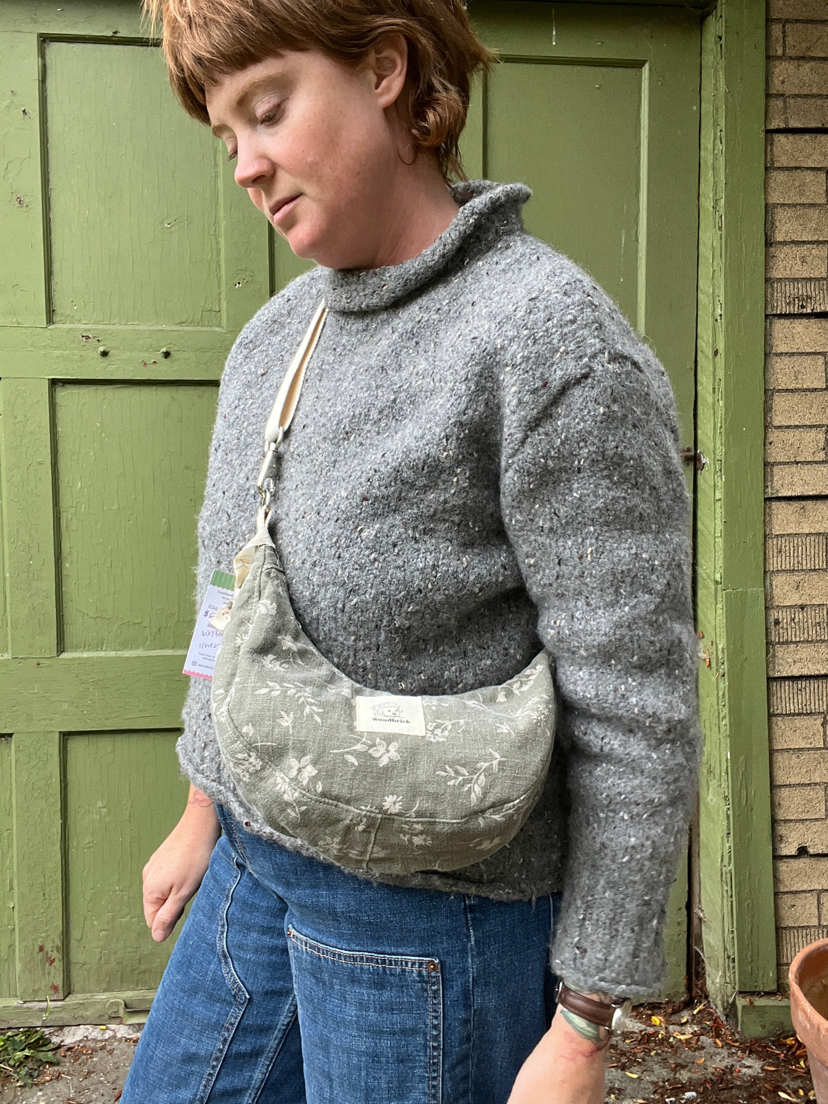 "Woody Herbs" Sidekick Crescent Bag