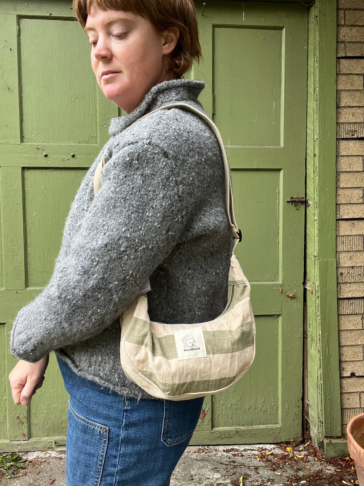 "Snail Tracks" Sidekick Crescent Bag