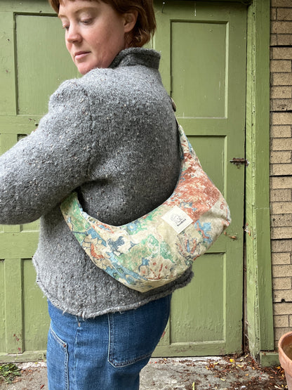 "Rusted" Upcycled Classic Crescent Bag