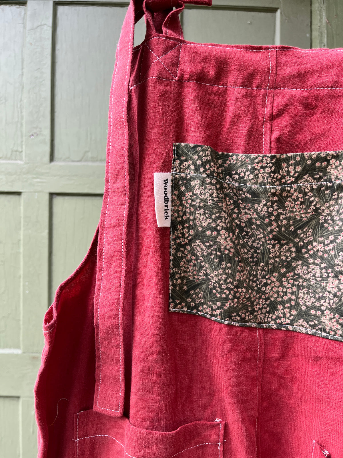 "Rust" Linen Dungarees - L