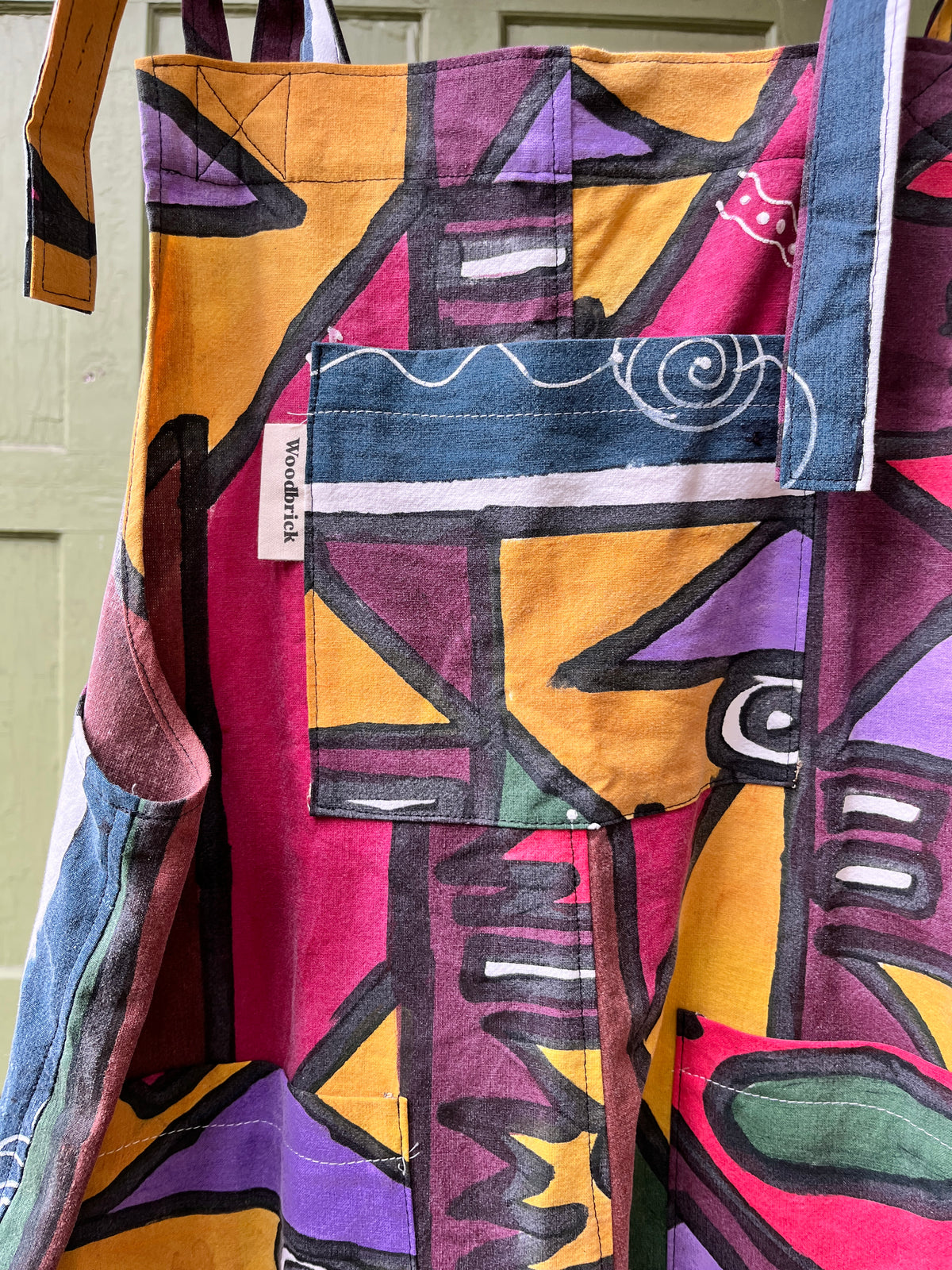 "Fall Palette" Hand-painted Dungarees - L