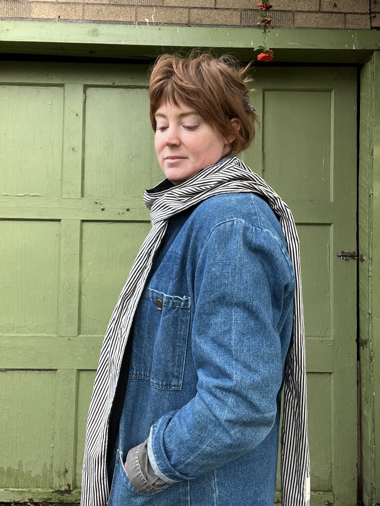 Long Scarf -  Merino and Silk Scarf