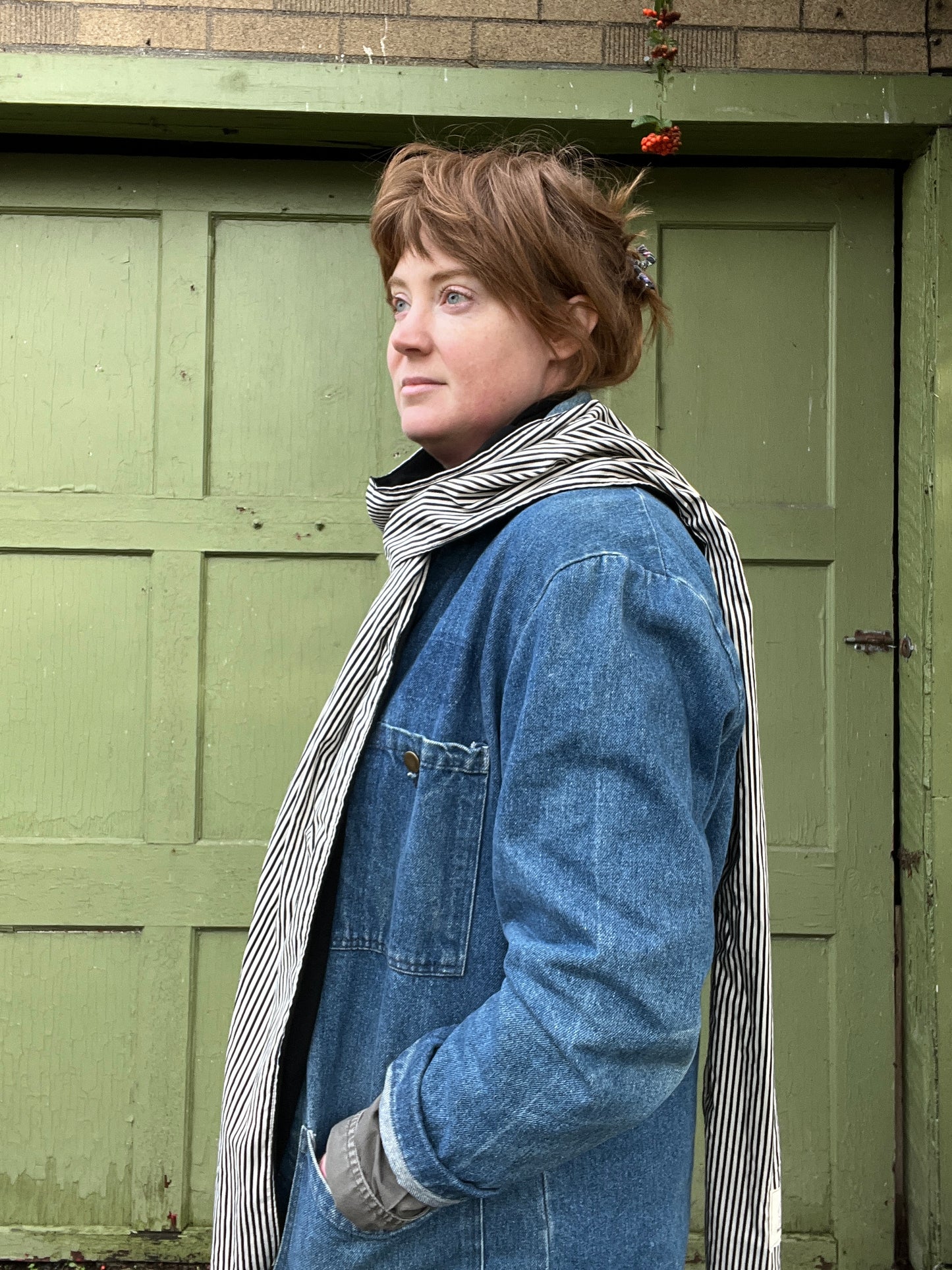 Long Scarf -  Merino and Silk Scarf