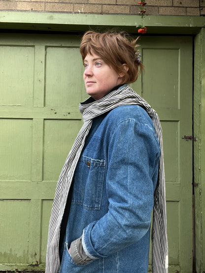 Long Scarf -  Merino and Silk Scarf