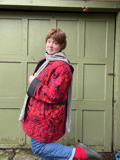 Long Scarf -  Merino and Silk Scarf