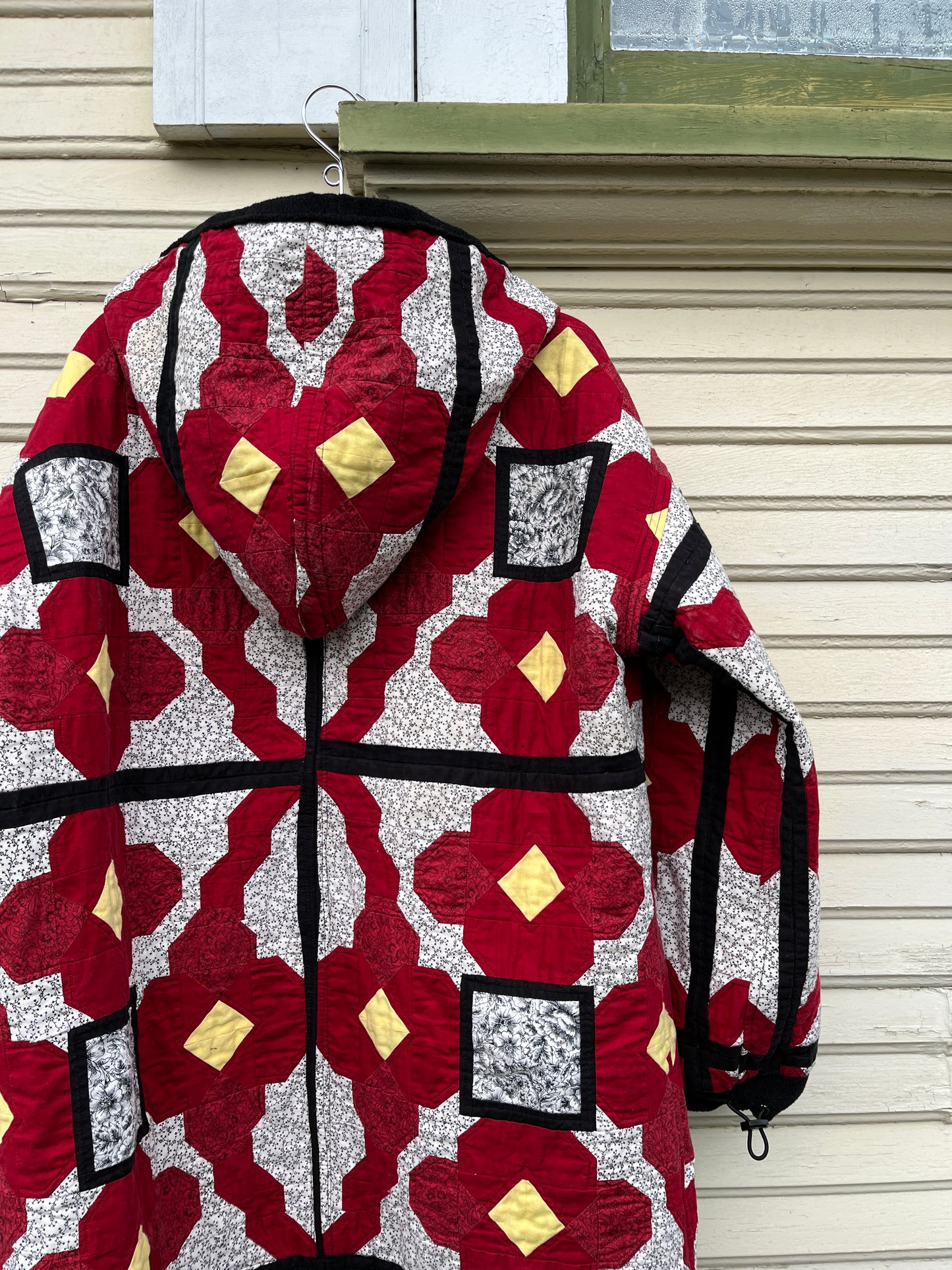 "Hood in the Woods" - Hooded Quilt Coat -L/XL