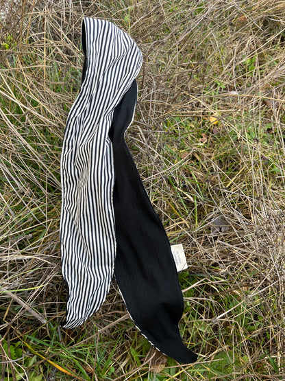 Bunny Ears -  Merino and Silk Scarf