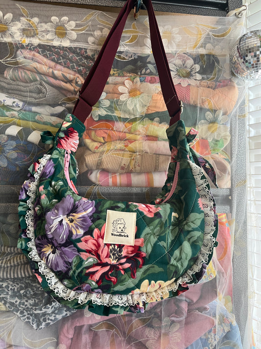 "Greening Up" Classic Crescent Bag