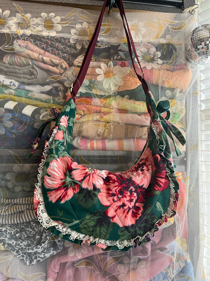 "Greening Up" Classic Crescent Bag