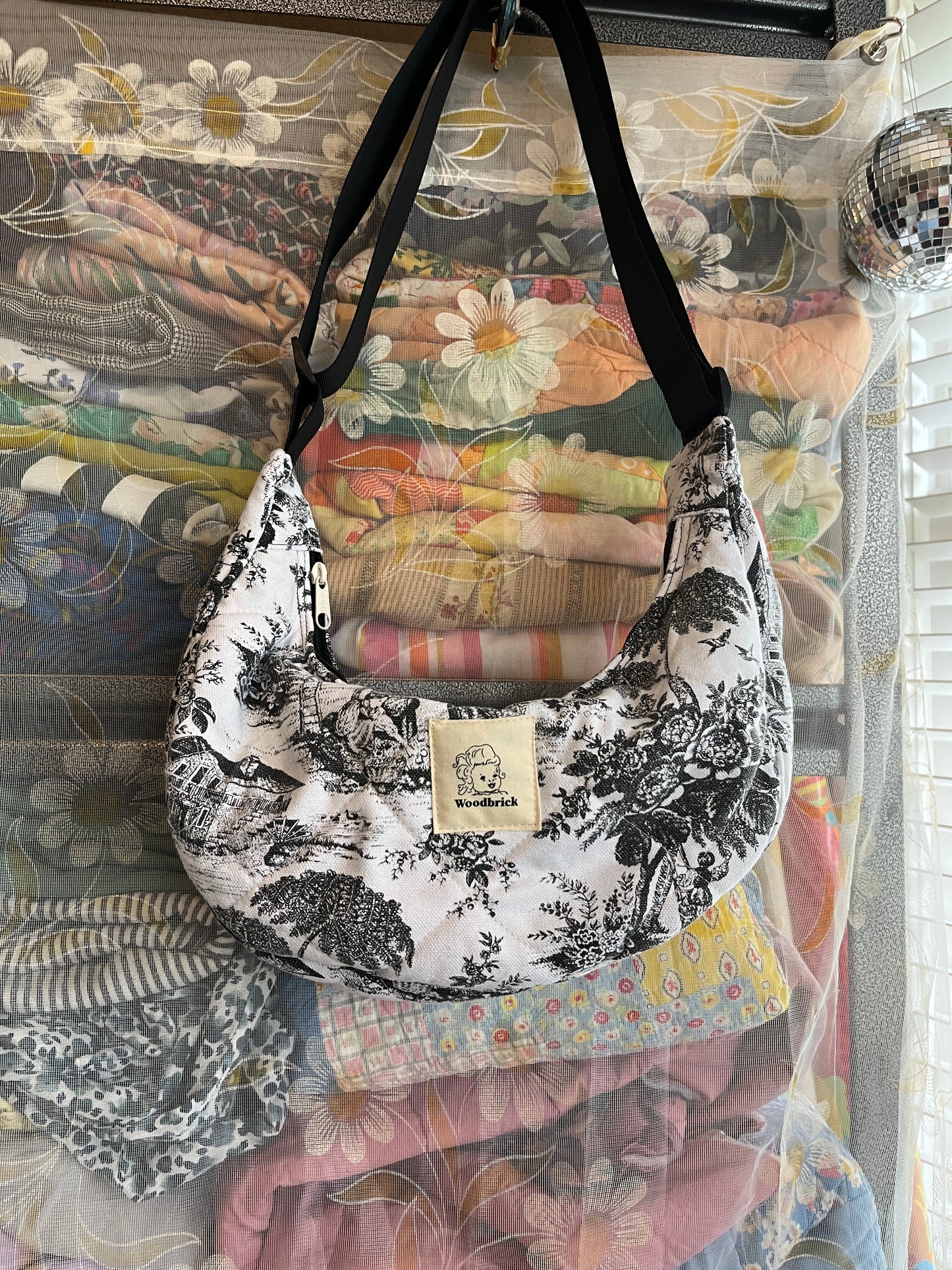 "Mud and Snow" Classic Crescent Bag