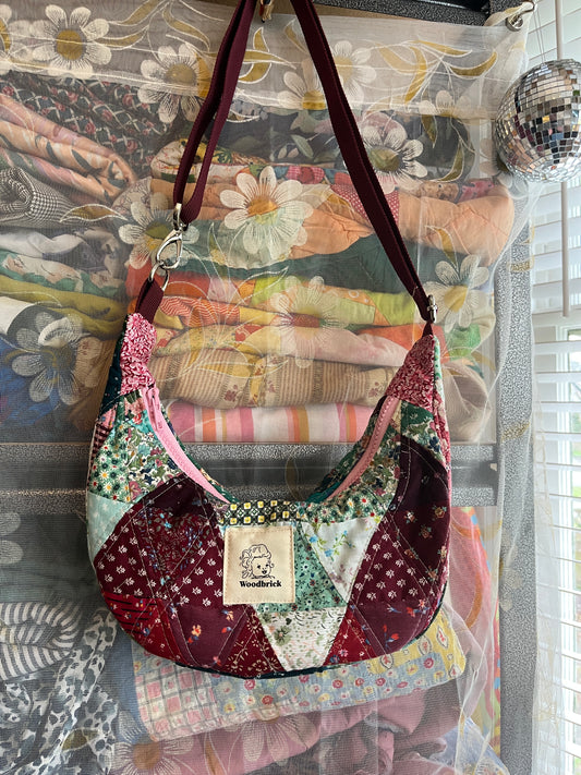 "Tangled Triangles" Sidekick Crescent Bag