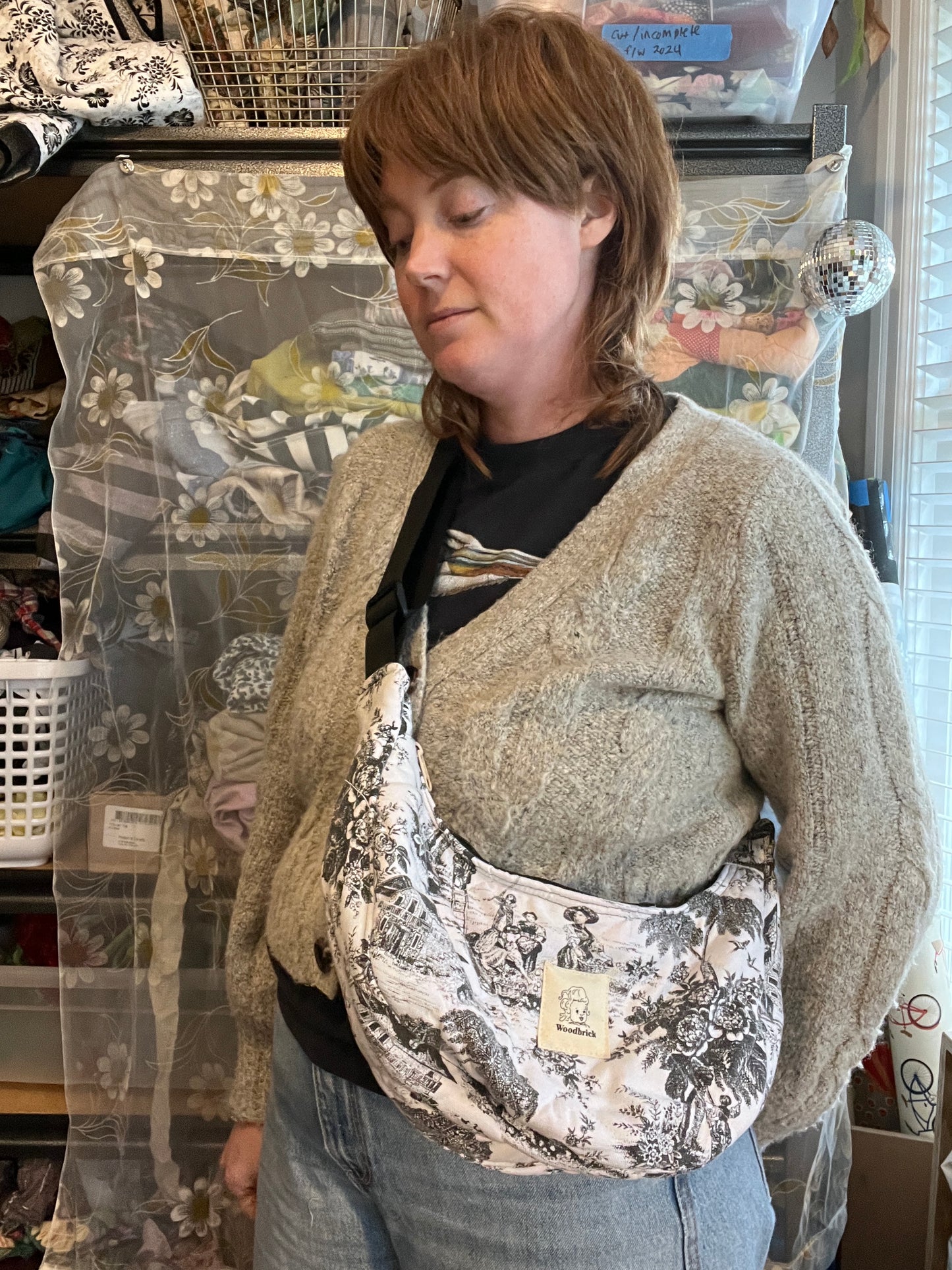 "Mud and Snow" Classic Crescent Bag