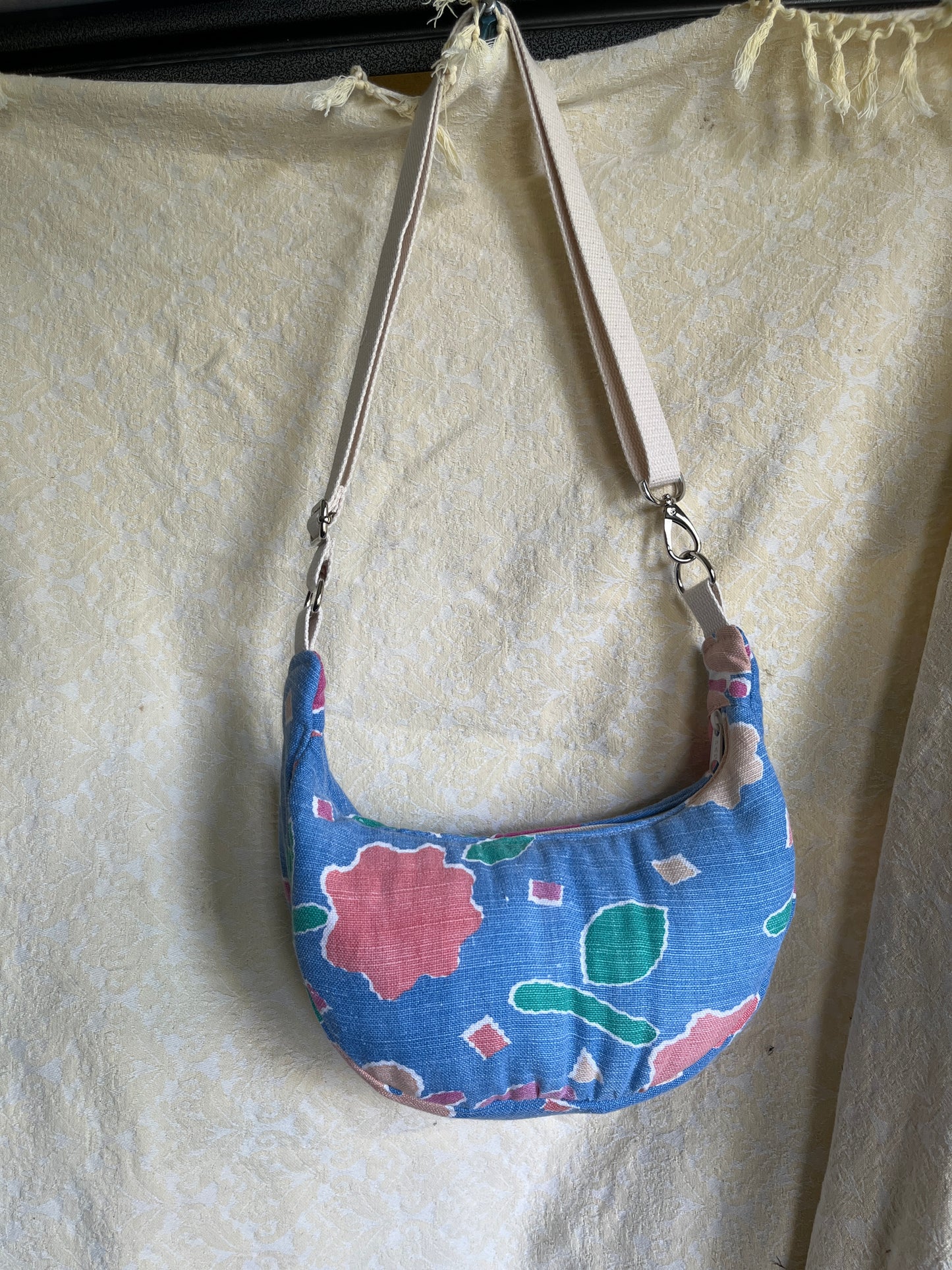 "Confetti Petals" miniCrescent Bag