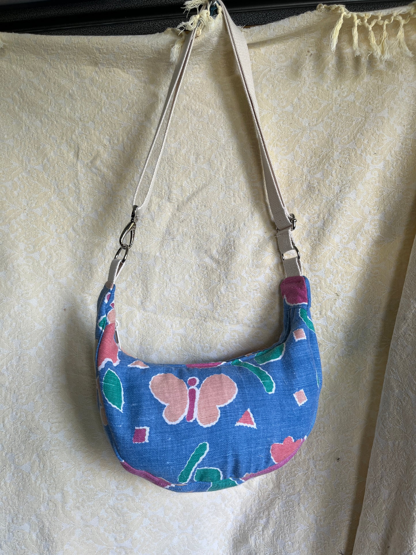 "Confetti Petals" miniCrescent Bag