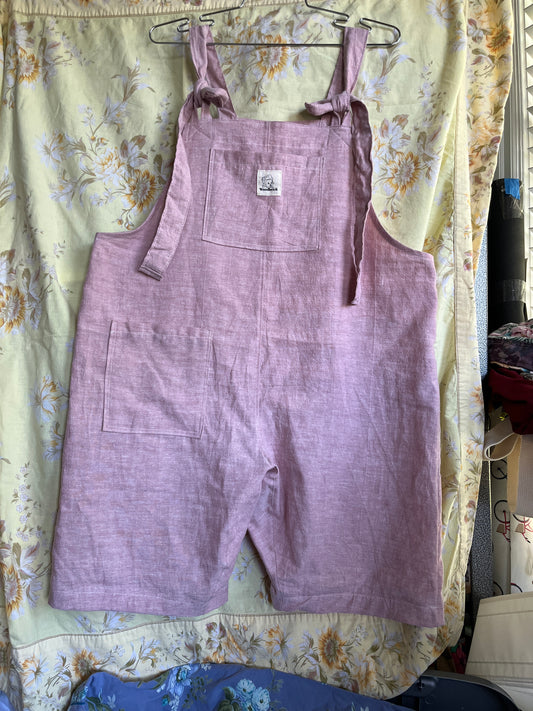 “Pink sand” Adult Dungarees short - Large