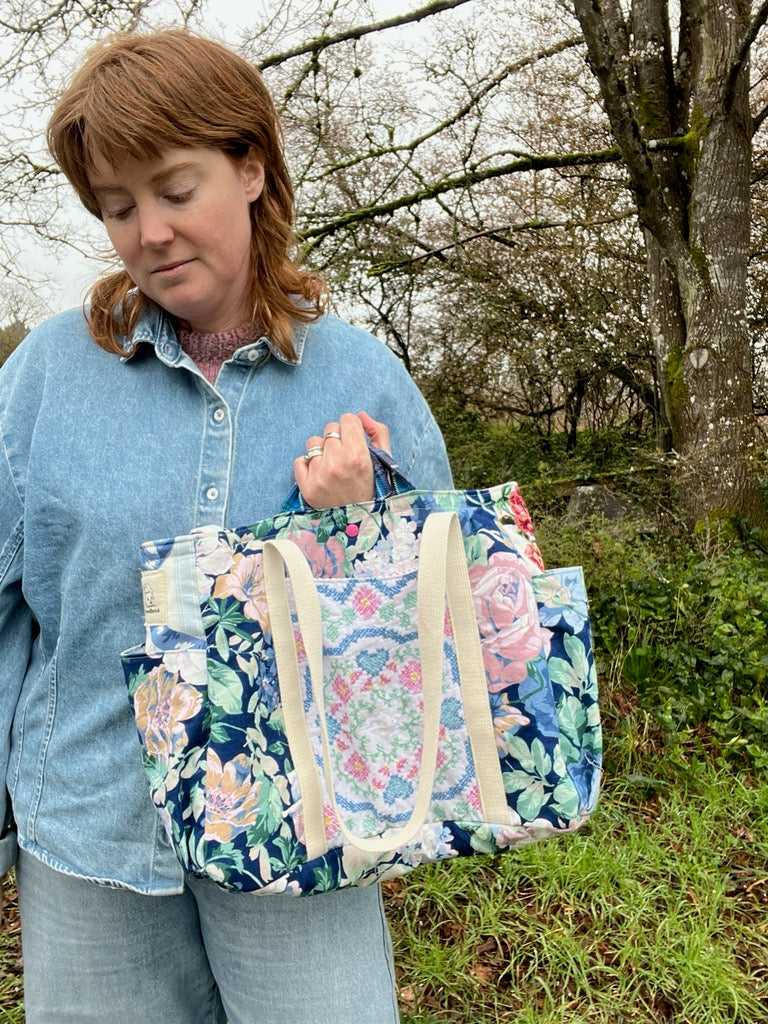 "Blue Rose Briar" Sam’s Tote Bag