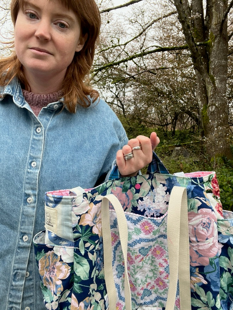 "Blue Rose Briar" Sam’s Tote Bag