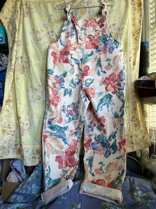 “Brushstroke” Adult Dungarees - Large