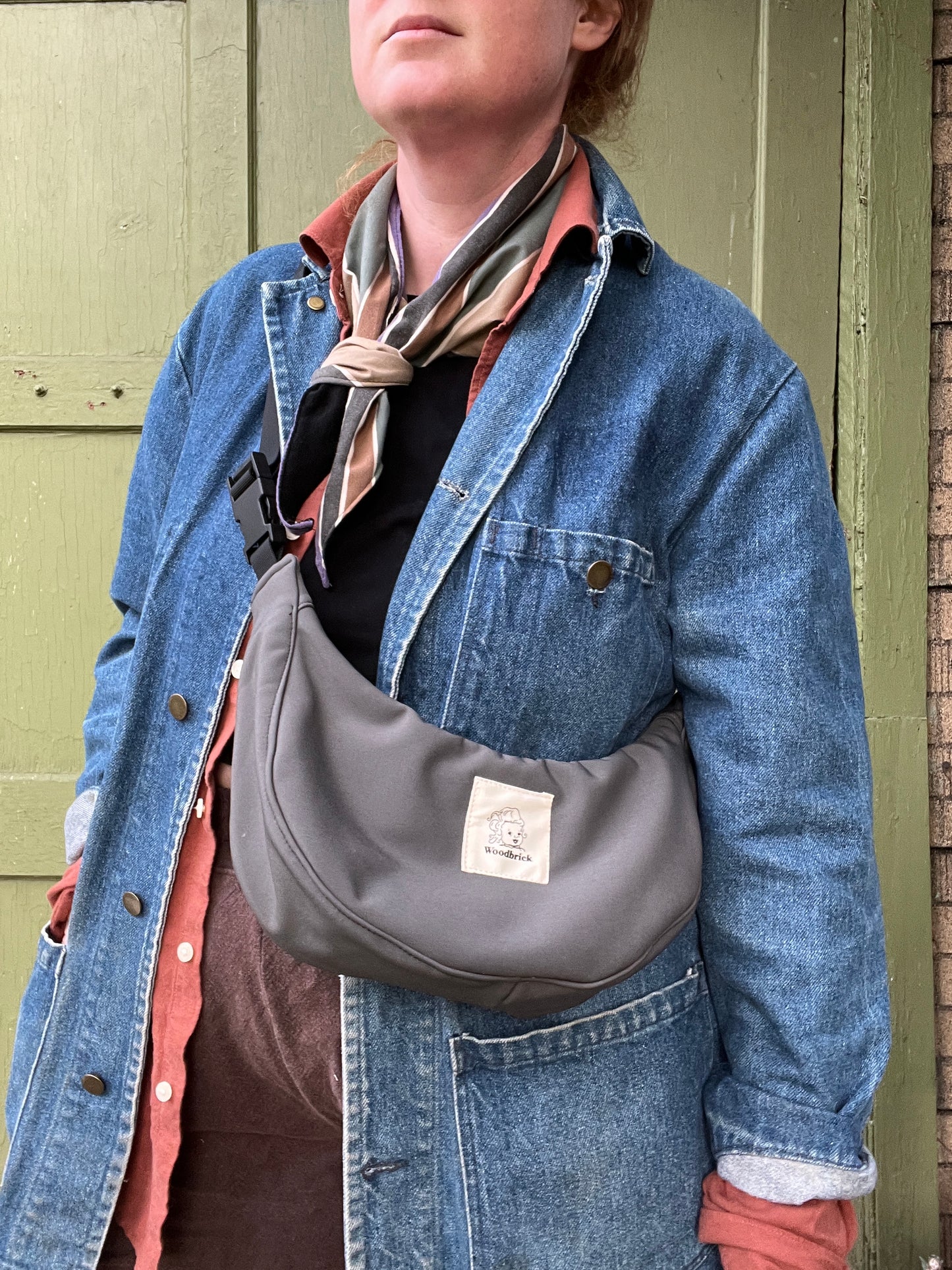 “Cobble stone Water resistant” Sidekick Crescent Bag