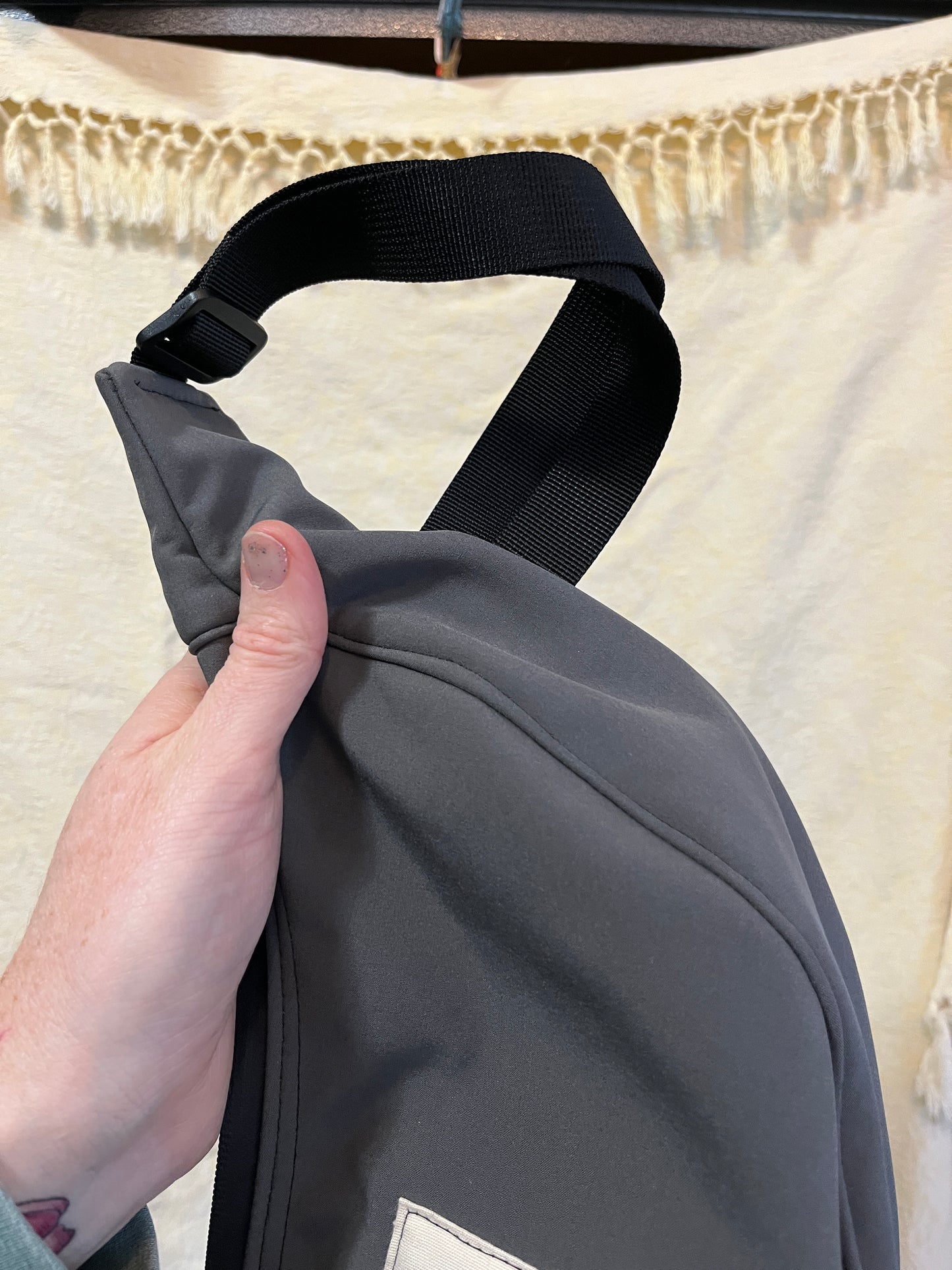 “Cobble stone Water resistant” Sidekick Crescent Bag