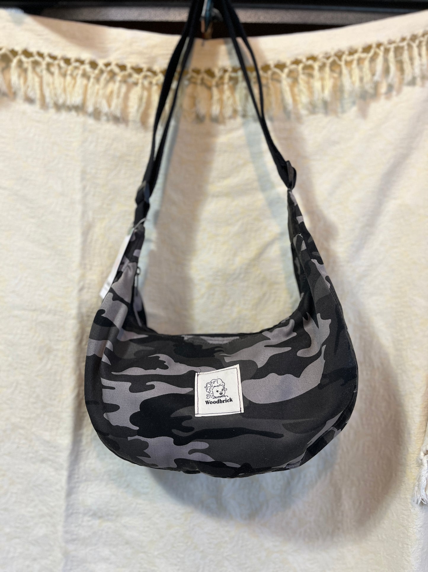 “Shades of Grey” Classic Crescent Bag