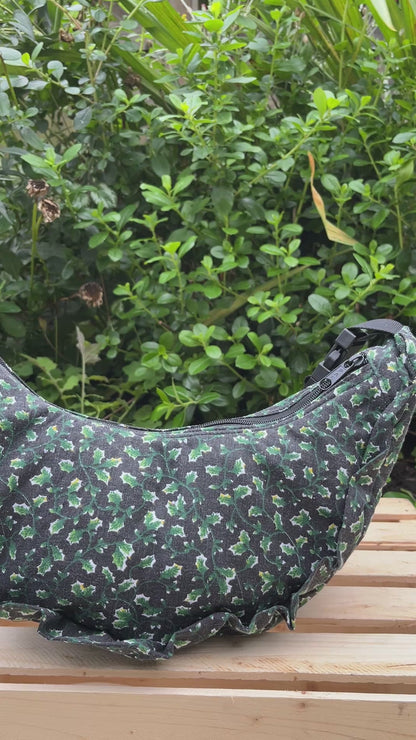 “Night Garden” Sidekick Crescent Bag