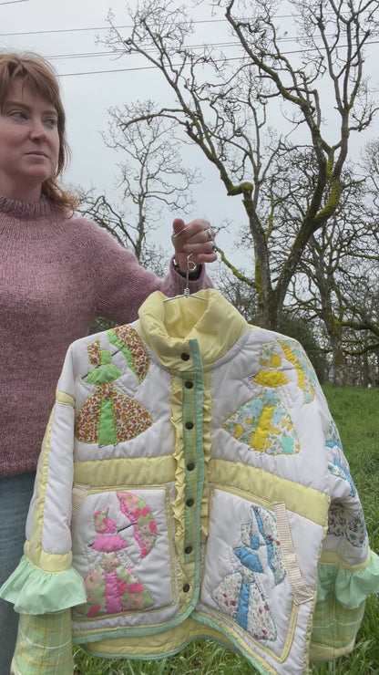 “Daffodil Ladies” Quilt Coat - M/L