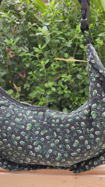 “Night garden” Classic Crescent Bag